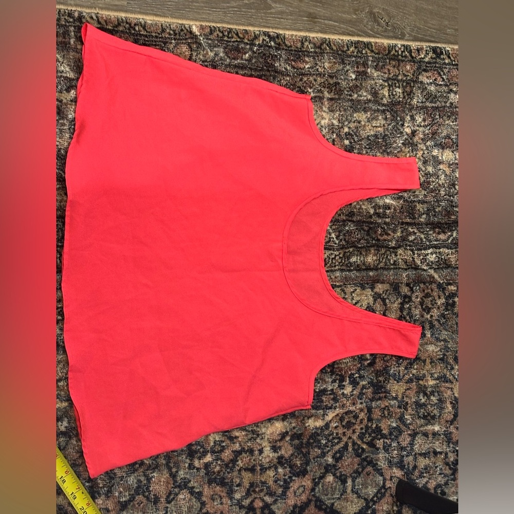 Coral Tank Top Women's One Heart Medium - Picture 5 of 7